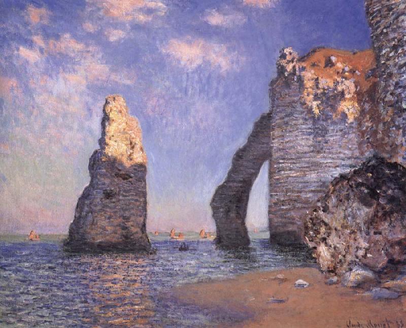 Claude Monet The Needle Rock and the Porte d-Aval,Etretat France oil painting art